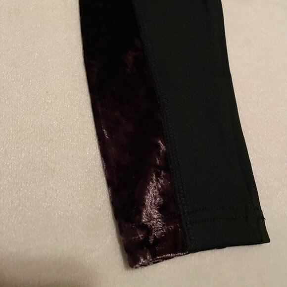 Justice, Size 10, Black Leggings with velvet trim, NEW! - Picture 9 of 10